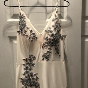 Off white long fancy dress! Brand new with tags